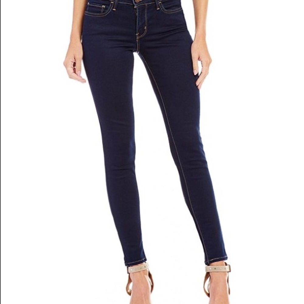 Levi’s 710 super skinny dark wash jeans